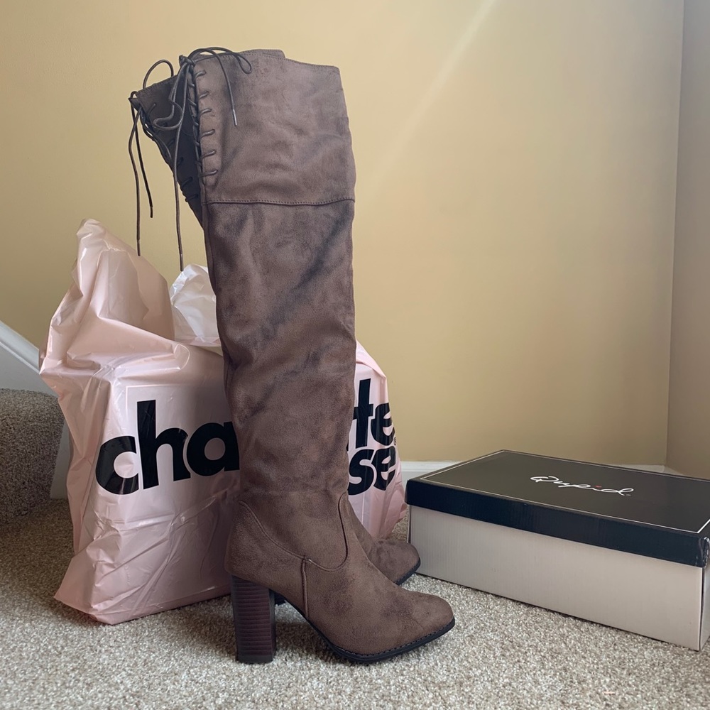 Thigh high Charlotte Russe Brown Boots